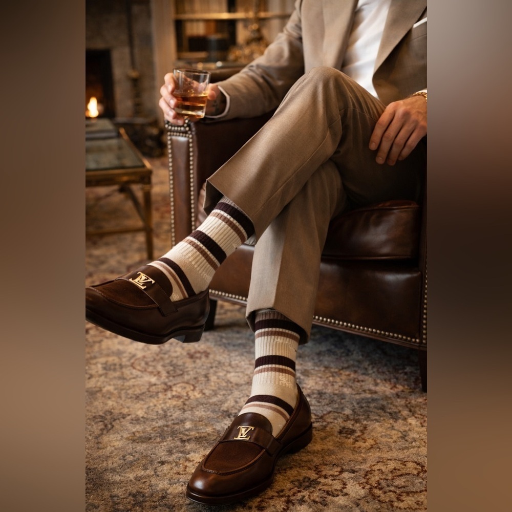 Luxury LV Crew Socks